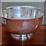 S07. Silverplate Revere bowl. 